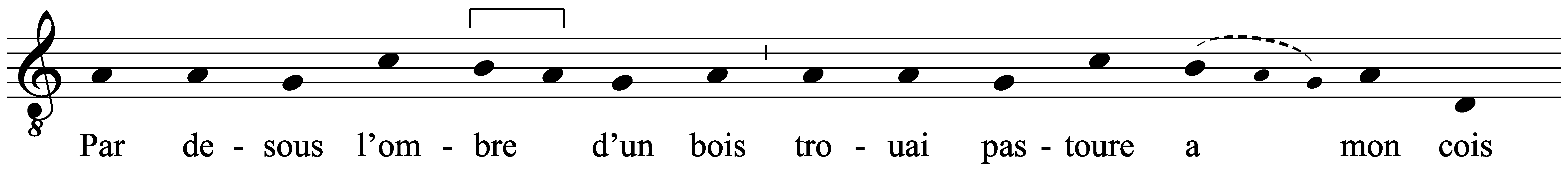 Work musical notation